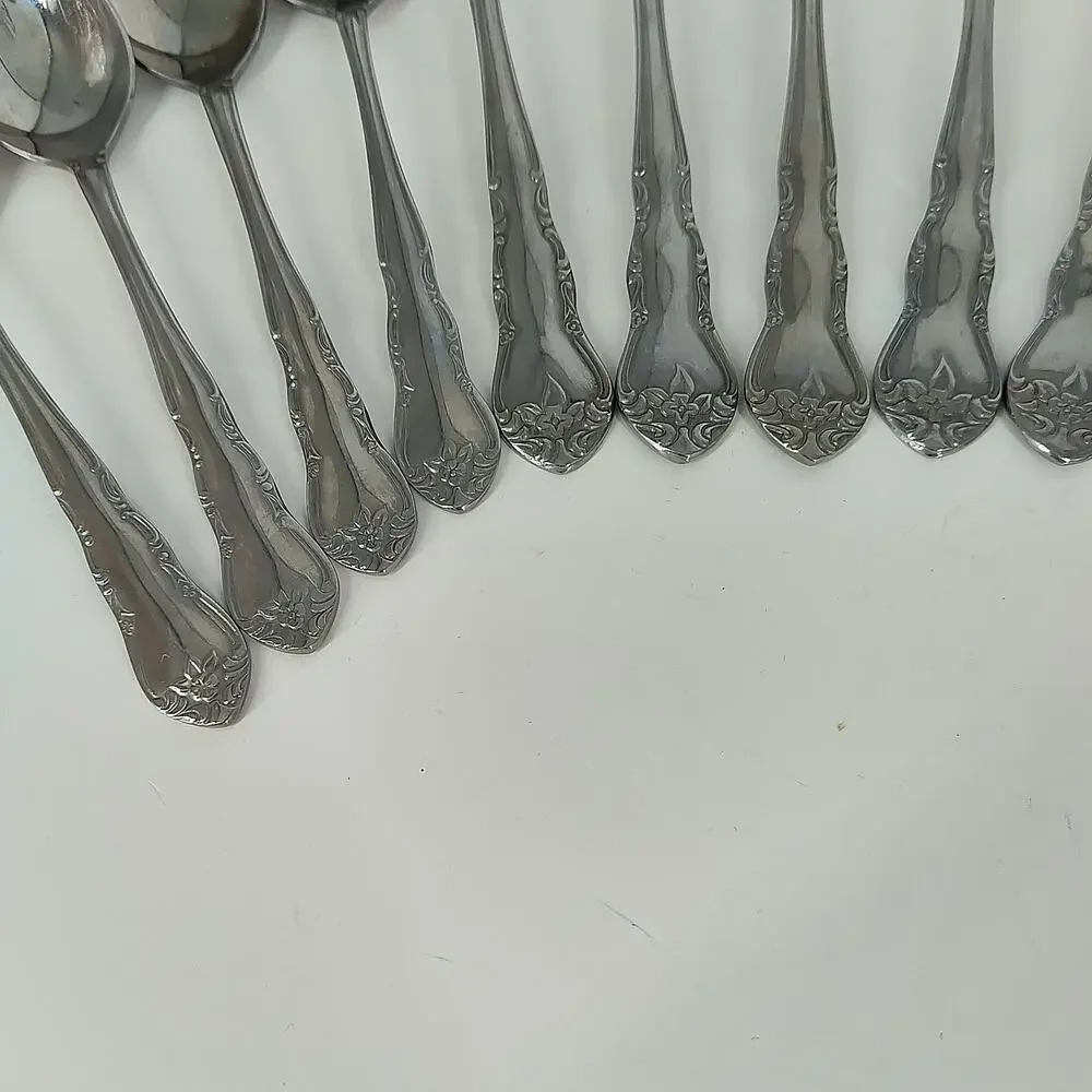 16X Set Walco Discretion Stainless Korea Dinner Forks Table Tea Spoons Spreader